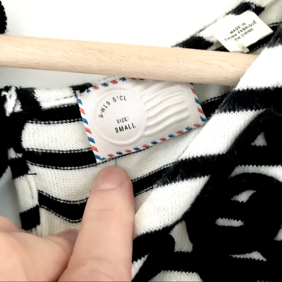 Anthropologie Postmark Stripe Filigree Tunic Dress - Picture 8 of 9